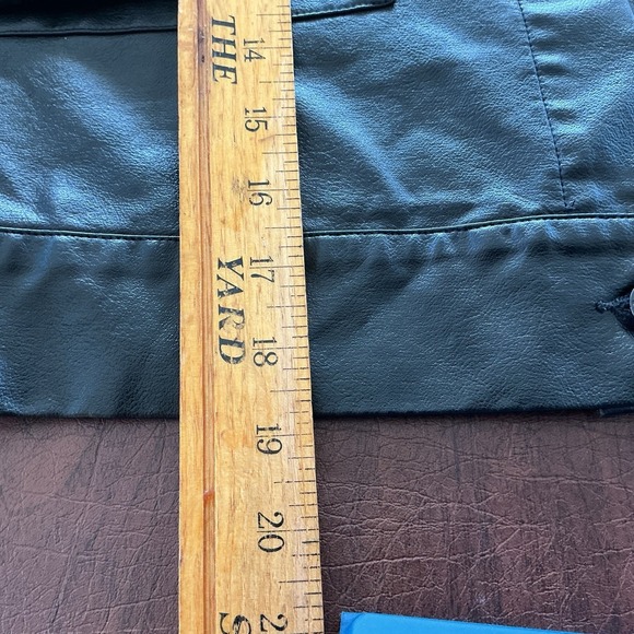 SHEIN L Moto Jacket Faux Leather Urban Streetwear Biker Goth Steampunk - Picture 6 of 10